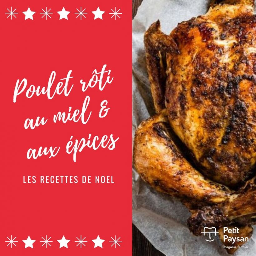 Poulet rôti au miel & aux épices