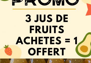 PROMO SUR LES JUS DE FRUITS