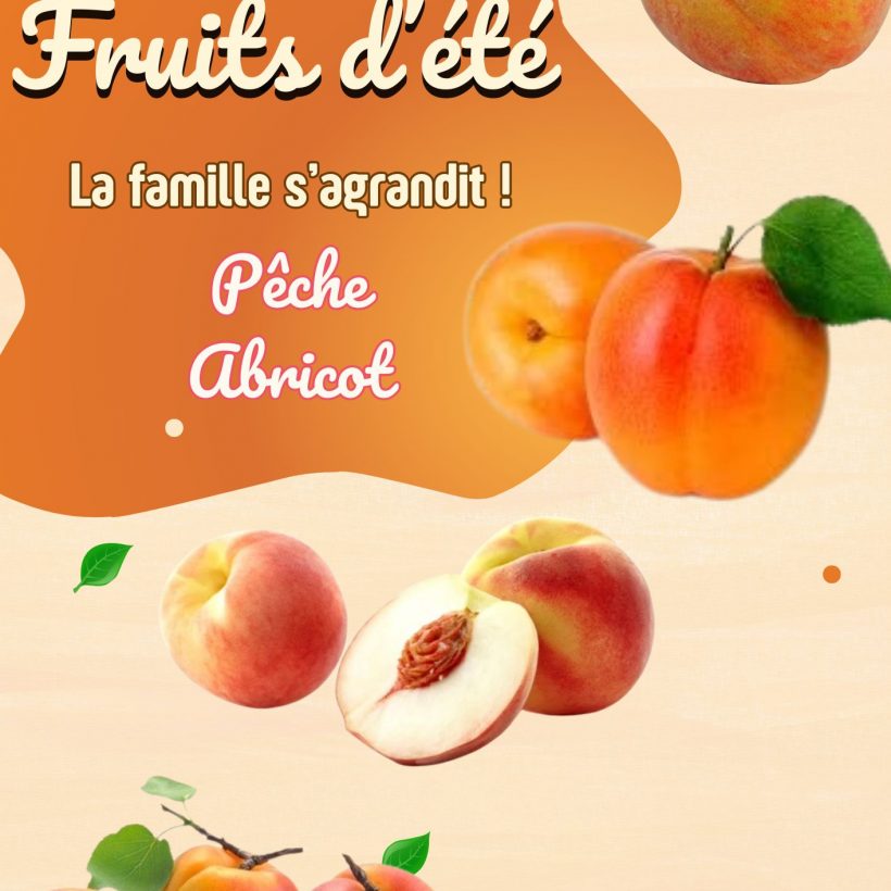 Pêche, abricot… La famille des fruits s’agrandit en magasin !