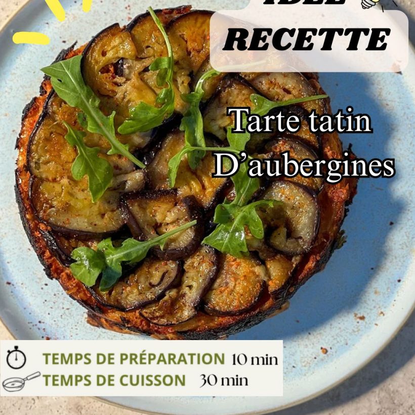 Tarte tatin d’aubergines